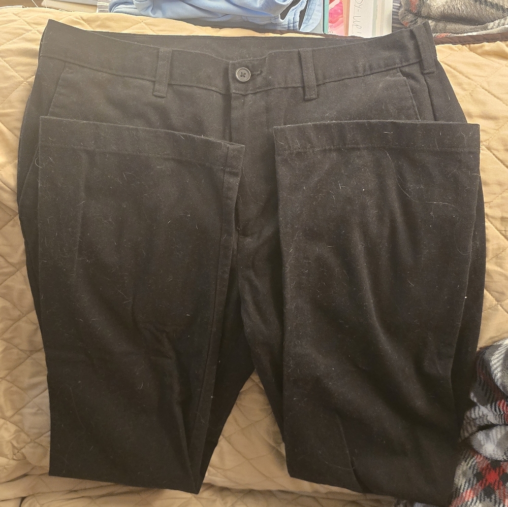 George Men's Black Dress Pants